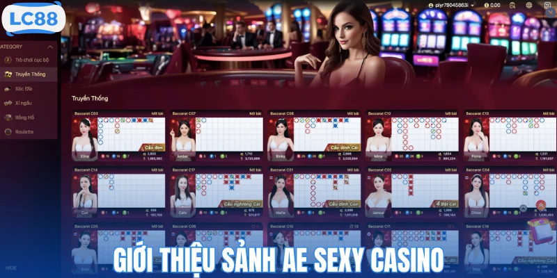 Giới thiệu sảnh AE SEXY casino